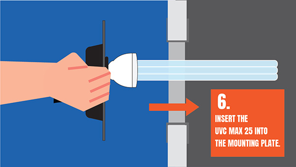 UVC Light MAX 25 Step 6 Image Duct Board