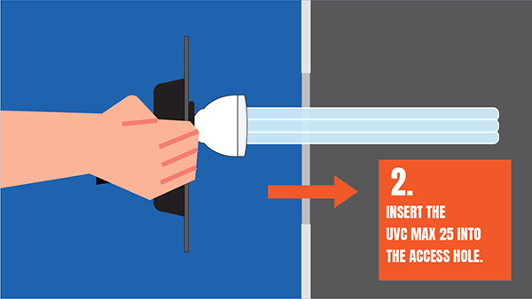 UVC Light MAX 25 Step 2 Image Aluminium Installation